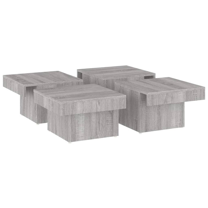 Tavolino da Salotto Grigio Sonoma 90x90x28 cm Legno Multistrato 826636