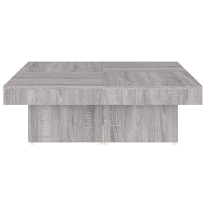 Tavolino da Salotto Grigio Sonoma 90x90x28 cm Legno Multistrato 826636