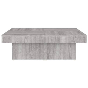 Tavolino da Salotto Grigio Sonoma 90x90x28 cm Legno Multistrato 826636