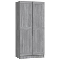 Armadio Grigio Sonoma 82,5x51,5x180 cm in Legno Multistrato 826639