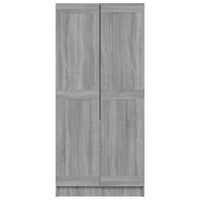 Armadio Grigio Sonoma 82,5x51,5x180 cm in Legno Multistrato 826639