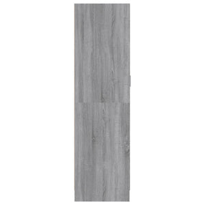 Armadio Grigio Sonoma 82,5x51,5x180 cm in Legno Multistrato cod mxl 66938