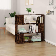 Libreria Divisorio-Scaffale per Libri-Mobile di Stoccaggio Rovere Fumo 100x24x94 cm