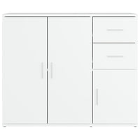 Credenza Bianca 91x29,5x75 cm in Legno Multistrato 823269