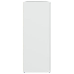 Credenza Bianca 91x29,5x75 cm in Legno Multistrato 823269