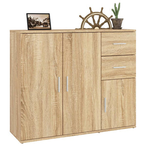 Credenza-Buffet-Armadio da cucina Rovere Sonoma 91x29,5x75 cm Legno ingegnerizzato