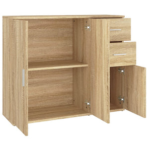 Credenza-Buffet-Armadio da cucina Rovere Sonoma 91x29,5x75 cm Legno ingegnerizzato