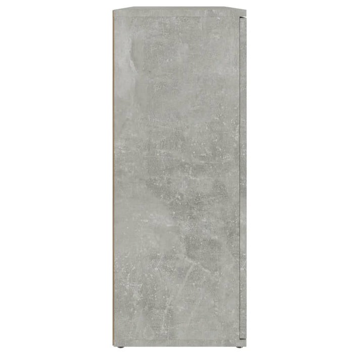 Credenza Grigio Cemento 91x29,5x75 cm in Legno Multistrato 823273