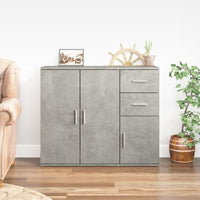 Credenza Grigio Cemento 91x29,5x75 cm in Legno Multistratocod mxl 102314