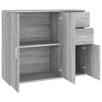 Credenza-Buffet-Armadio da cucina Grigio Sonoma 91x29,5x75 cm in Legno Multistrato