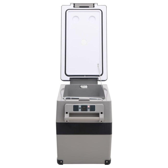 Borsa Frigo con Manico e Adattatore Nera e Grigia 55 L PP e PE 3154643