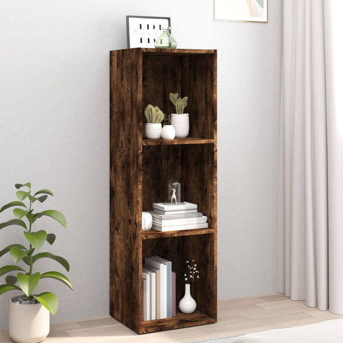 Libreria/Mobile TV Rovere Fumo 36x30x114cm in Legno Multistrato 826655