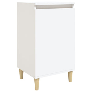 Comodino Bianco 40x35x70 cm in Legno Multistrato 819628