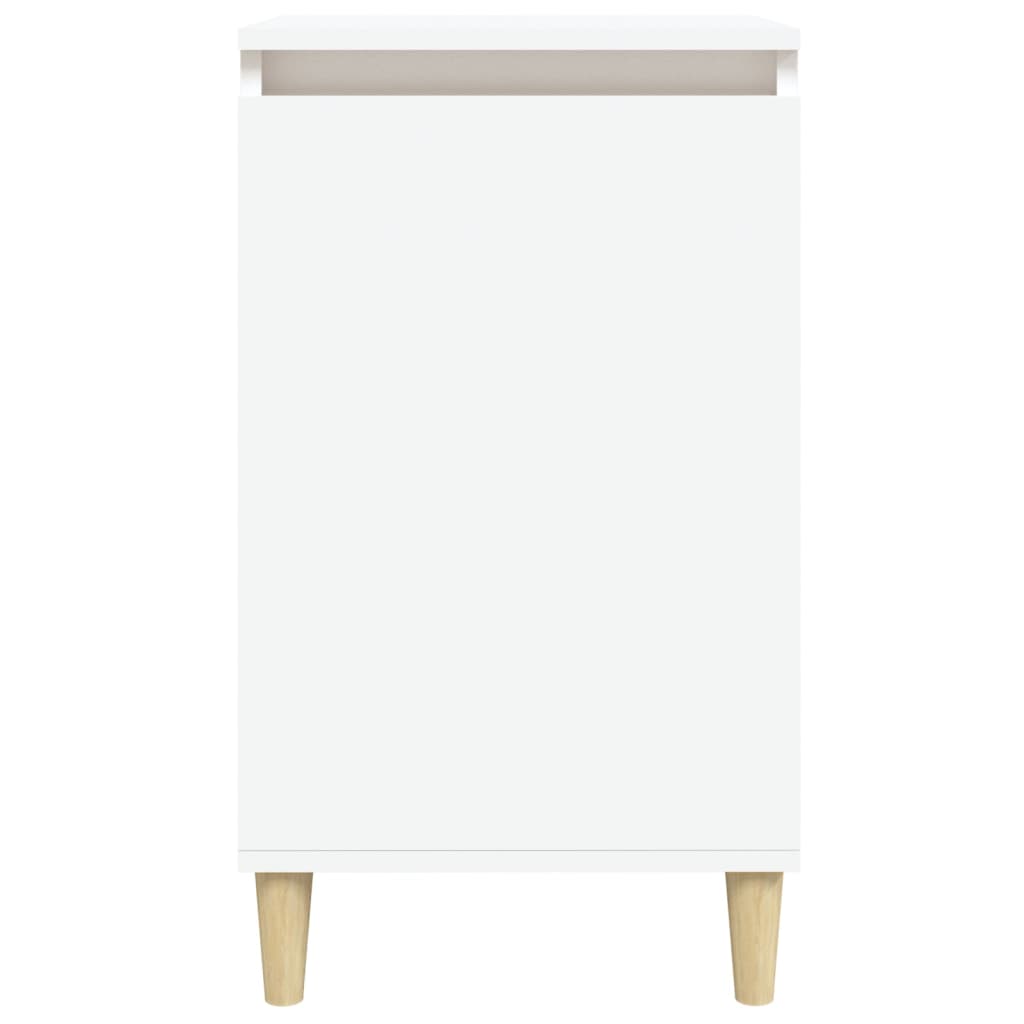 Comodino Bianco 40x35x70 cm in Legno Multistrato 819628