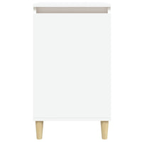 Comodino Bianco 40x35x70 cm in Legno Multistrato 819628
