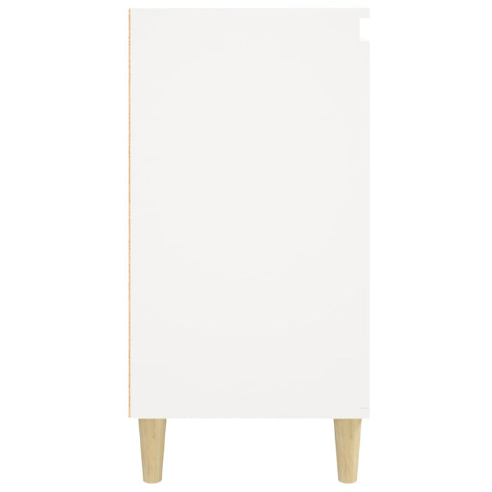 Comodino Bianco 40x35x70 cm in Legno Multistrato 819628