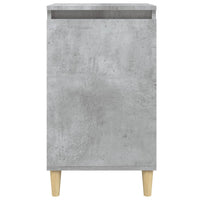 Comodino Grigio Cemento 40x35x70 cm in Legno Multistrato 819636