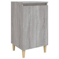 Comodino Grigio Sonoma 40x35x70 cm in Legno Multistrato 819640