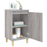 Comodino Grigio Sonoma 40x35x70 cm in Legno Multistrato 819640