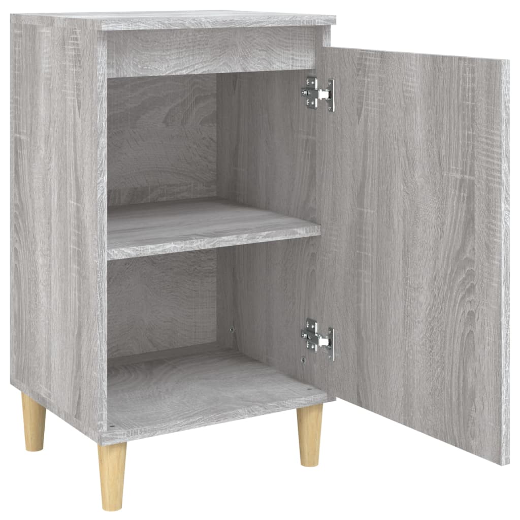 Comodino Grigio Sonoma 40x35x70 cm in Legno Multistrato 819640