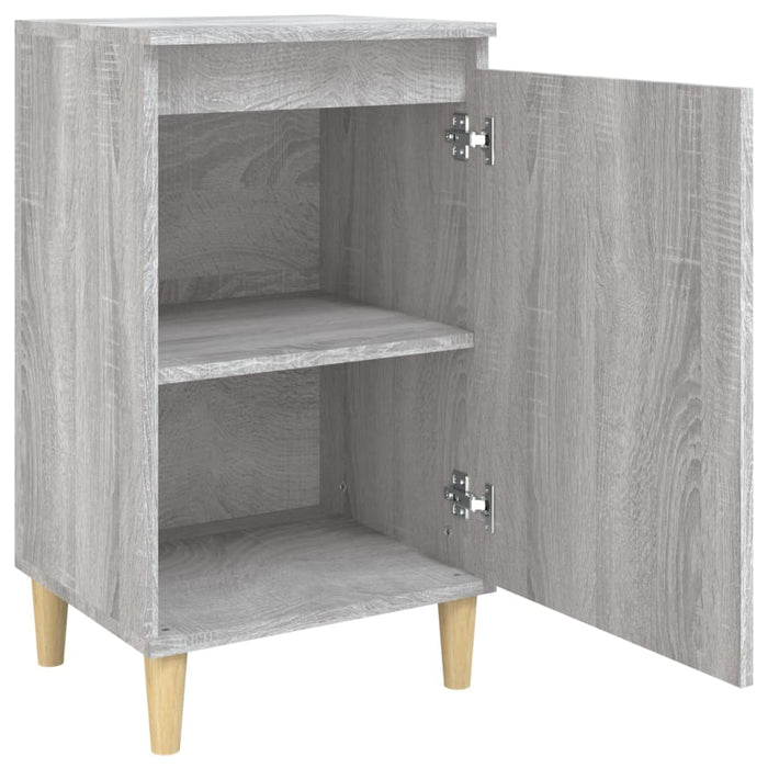 Comodino Grigio Sonoma 40x35x70 cm in Legno Multistrato 819640