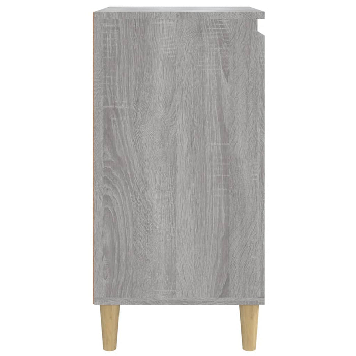 Comodino Grigio Sonoma 40x35x70 cm in Legno Multistrato 819640