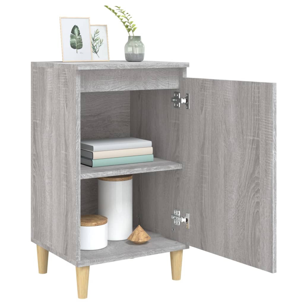 Comodini 2 pz Grigio Sonoma 40x35x70 cm in Legno Multistrato 819641