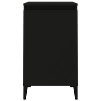 Comodini 2 pz Neri 40x35x70 cm in Legno Multistrato 819647