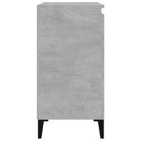 Comodino Grigio Cemento 40x35x70 cm in Legno Multistrato 819652