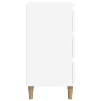 Comodino Bianco 40x35x70 cm in Legno Multistrato 819660
