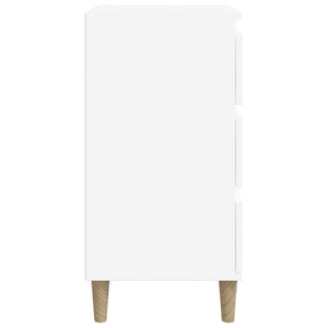 Comodino Bianco 40x35x70 cm in Legno Multistrato 819660
