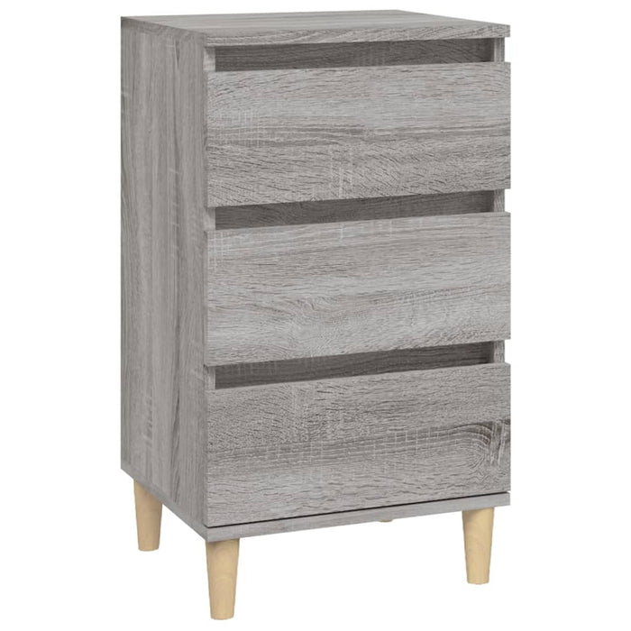 Comodino Grigio Sonoma 40x35x70 cm in Legno Multistratocod mxl 79250