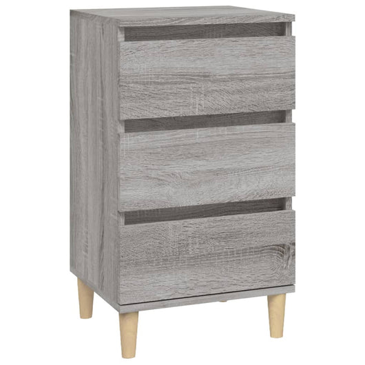 Comodino Grigio Sonoma 40x35x70 cm in Legno Multistrato 819666