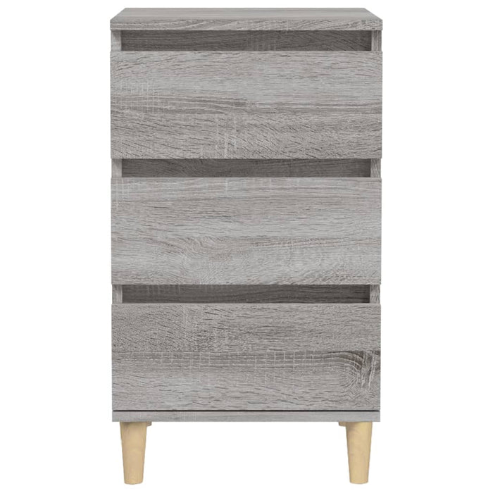 Comodino Grigio Sonoma 40x35x70 cm in Legno Multistrato 819666