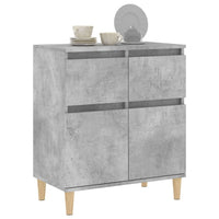 Credenza Grigio Cemento 60x35x70 cm in Legno Multistrato 819680