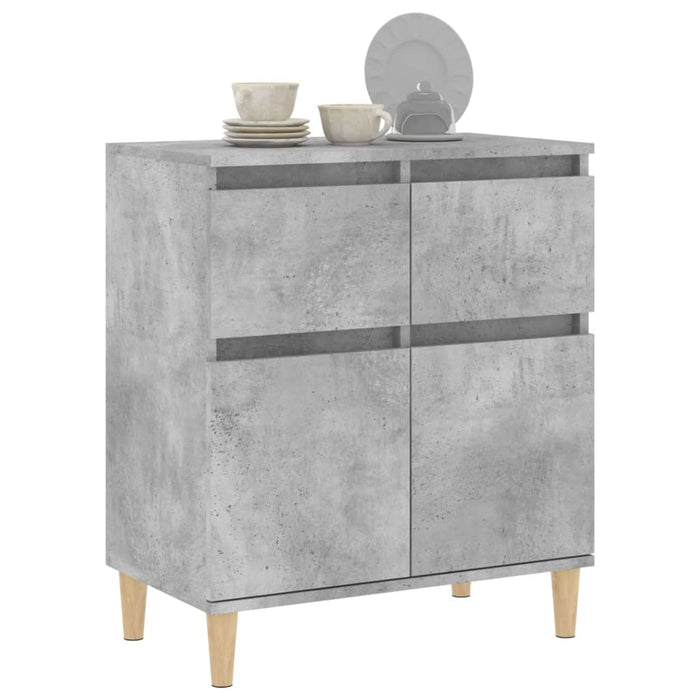 Credenza Grigio Cemento 60x35x70 cm in Legno Multistrato 819680