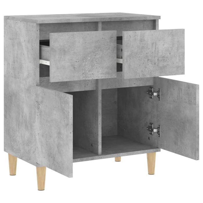 Credenza-Buffet-Armadio da cucina Grigio Cemento 60x35x70 cm in Legno Multistrato 278239