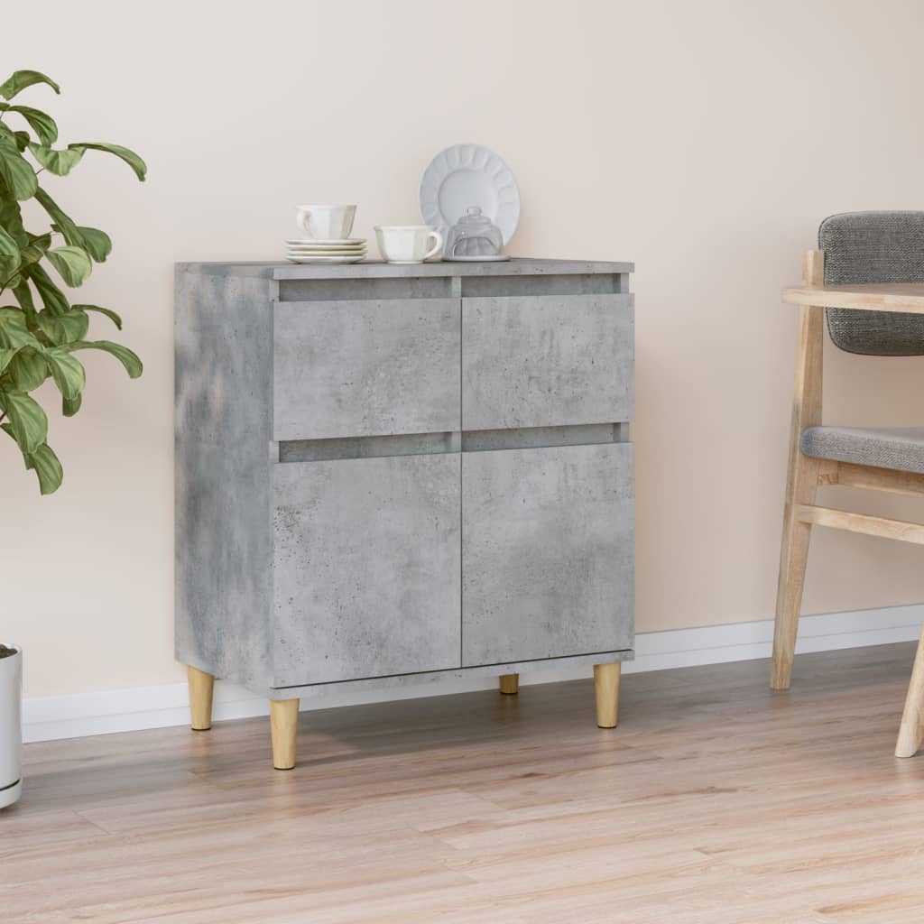 Credenza Grigio Cemento 60x35x70 cm in Legno Multistrato 819680