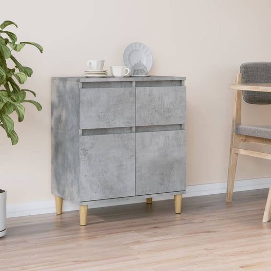 Credenza Grigio Cemento 60x35x70 cm in Legno Multistrato 819680