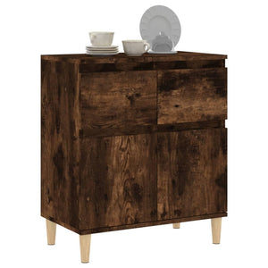 Credenza Rovere Fumo 60x35x70 cm in Legno Multistrato 819681