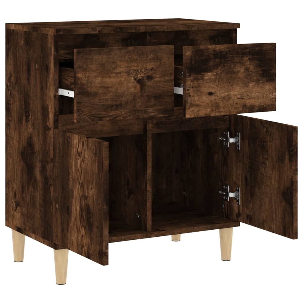 Credenza Rovere Fumo 60x35x70 cm in Legno Multistrato 819681