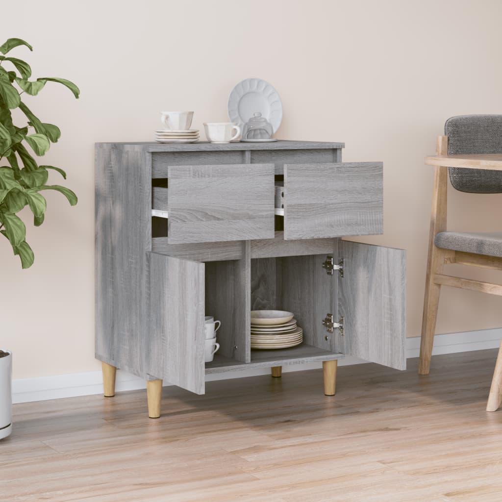 Credenza Grigio Sonoma 60x35x70 cm in Legno Multistrato 819682