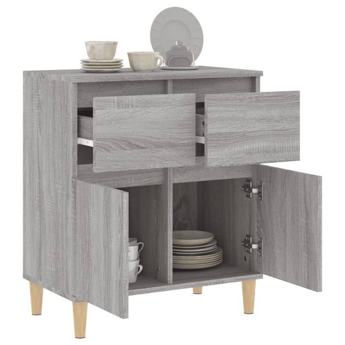 Credenza Grigio Sonoma 60x35x70 cm in Legno Multistrato 819682