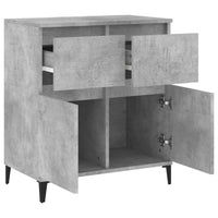 Credenza-Buffet-Armadio da cucina Grigio Cemento 60x35x70 cm in Legno Multistrato 206597