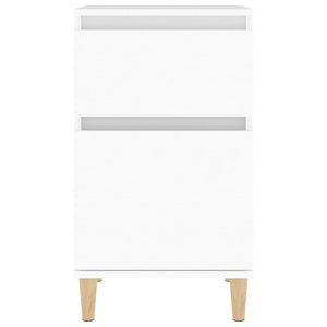 Comodino-Tavolino da notte Bianco 40x35x70 cm 618418