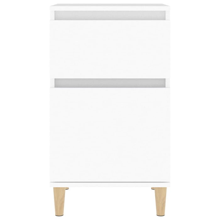 Comodino-Tavolino da notte Bianco 40x35x70 cm 618418