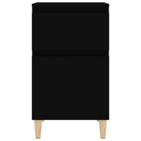 Comodino Nero 40x35x70 cm 819694