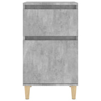 Comodini 2 pz Grigio Cemento 40x35x70 cm 819701
