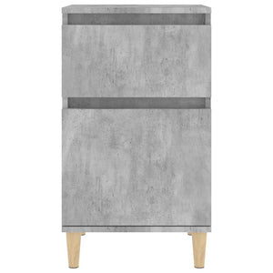 Comodini 2 pz Grigio Cemento 40x35x70 cm 819701