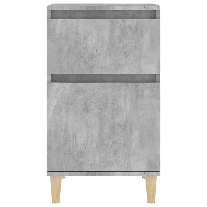 Comodini 2 pz Grigio Cemento 40x35x70 cm 819701
